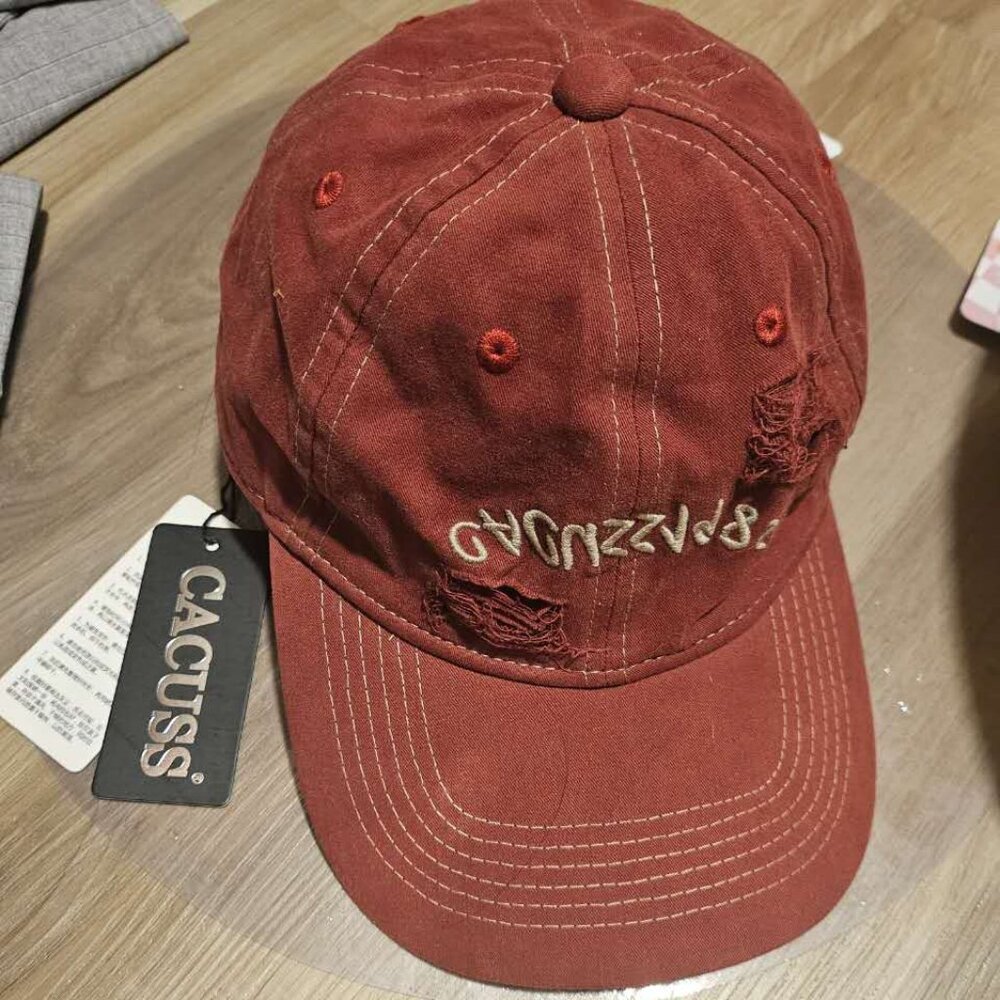 NWT CACUSS Cotton Vintage Distressed Embroidered  Baseball Cap - Picture 4 of 5